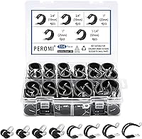 Vista 11 de 12 piezas de abrazaderas de cable dobles de 1-1/2" con refuerzo remachado actualizado, abrazaderas de tubo de bucle aislado con almohadilla de goma