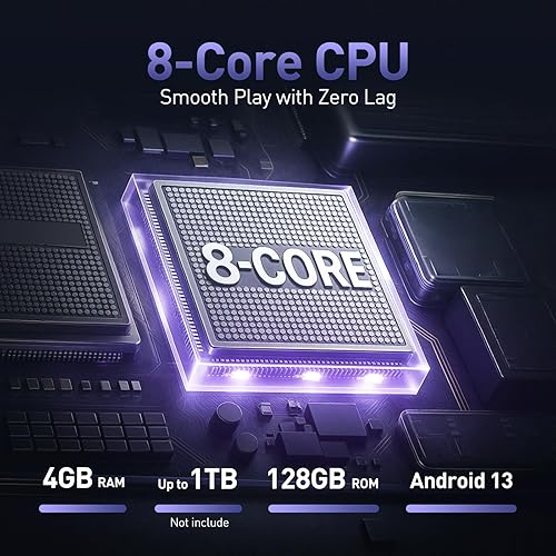 Miniatura 7 de AGPTEK Reproductor de MP3 de 5 '' 128GB con Bluetooth y WiFi, pantalla táctil T09 Andriod 13 Reproductor de música con Spotify, Audible, YouTube,