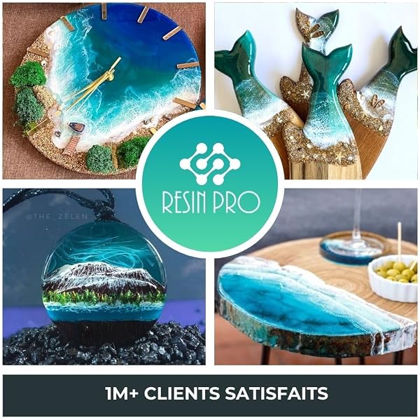 Resin Pro Icrystal Résine èpoxy – 3 Kg Resine Ultra Transparent - Pour la création de bijoux, River Table, créations artistiques, modélisme, Sans BPA - Assistance technique en Français - 4