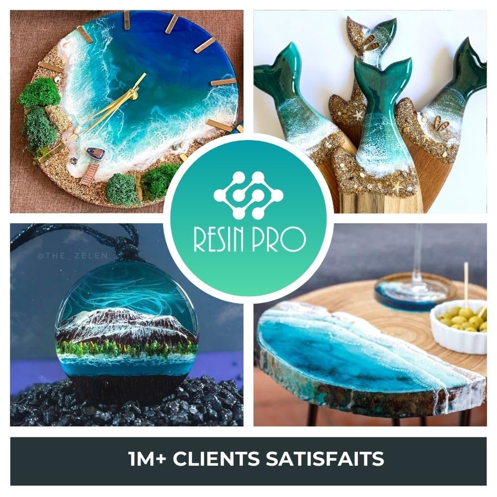 Resin Pro Icrystal Résine èpoxy – 3 Kg Resine Ultra Transparent - Pour la création de bijoux, River Table, créations artistiques, modélisme, Sans BPA - Assistance technique en Français