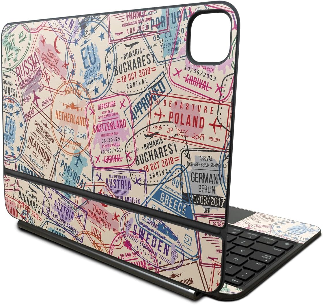 Skin Compatible with Apple Magic Keyboard for iPad Pro 11‑inch (M4) 2024 - Ive Been Everywhere - Premium 3M Vinyl Protective Wrap Decal Cover - Easy to Apply | Crafted in The USA by MightySkins