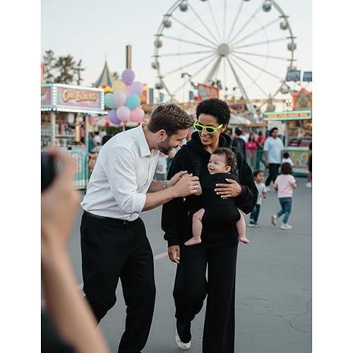 Miniatura 9 de Portabebés para recién nacidos a niños pequeños, ajustable, ultrasuave y ligero, portabebés ergonómico con soporte para la cabeza, equipo de viaje