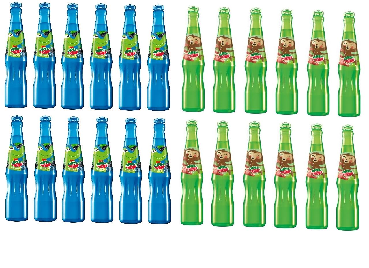 24 x Dreh & Drink Mix (12 x Waldbeere + 12 x Apfel) a 200ml + Space Riegel 45g von Onlineshop Bormann