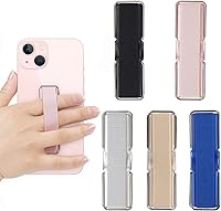 Vista 8 de Correa para teléfono, 4 unidades, agarre para teléfono con soporte, soporte para correa de teléfono para soporte de mano y dedo, adecuado