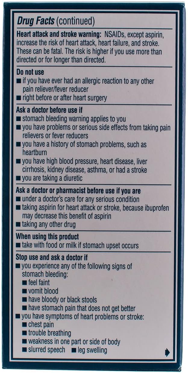Advil Pain Reliever/Fever Reducer 200mg Caplets - 100 Ct, Pack of 3
