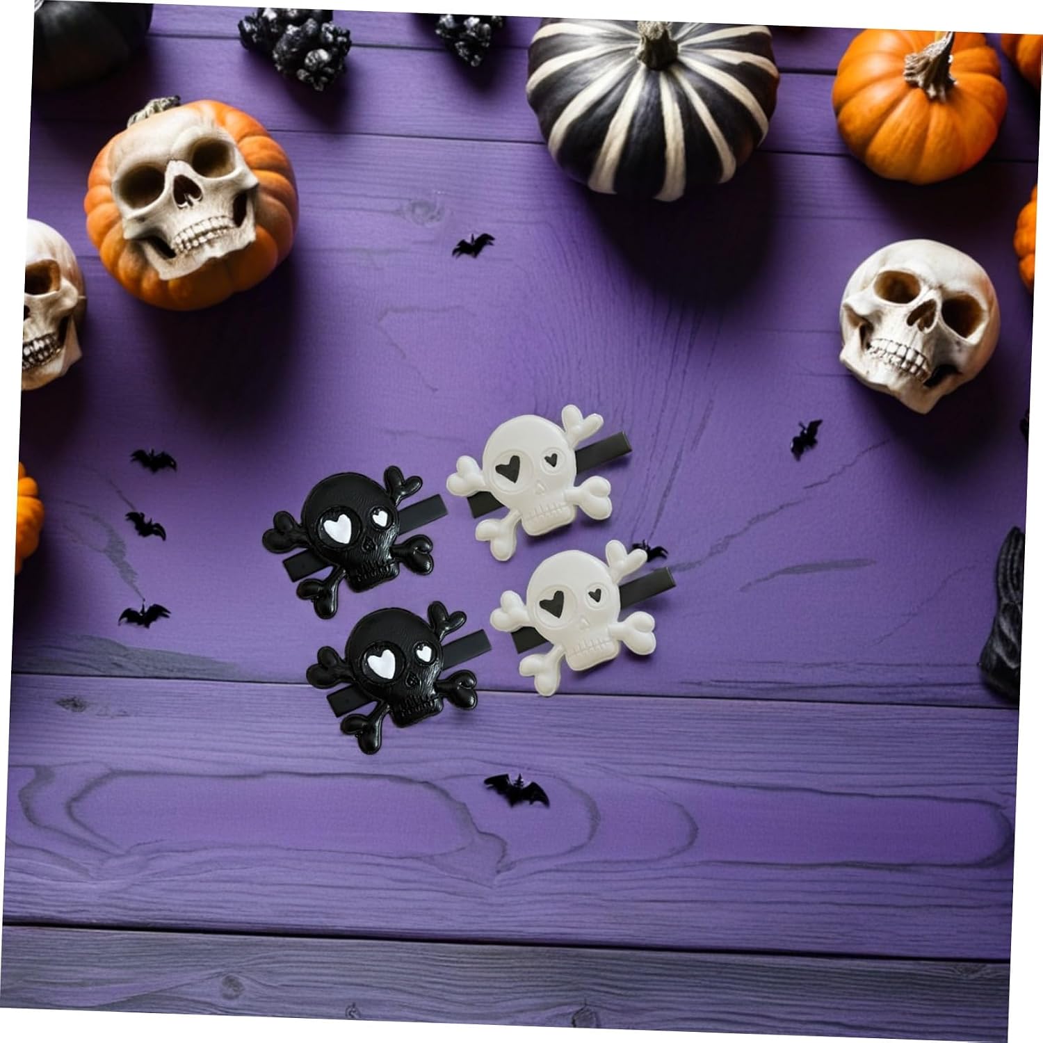 Holibanna Room Divider Stand Base Skeleton Hair Clips for Women 2 Pairs Halloween Skull Clips Halloween Skeleton Hair Clips Halloween Barrettes Halloween Hair Clips Floor Cushions