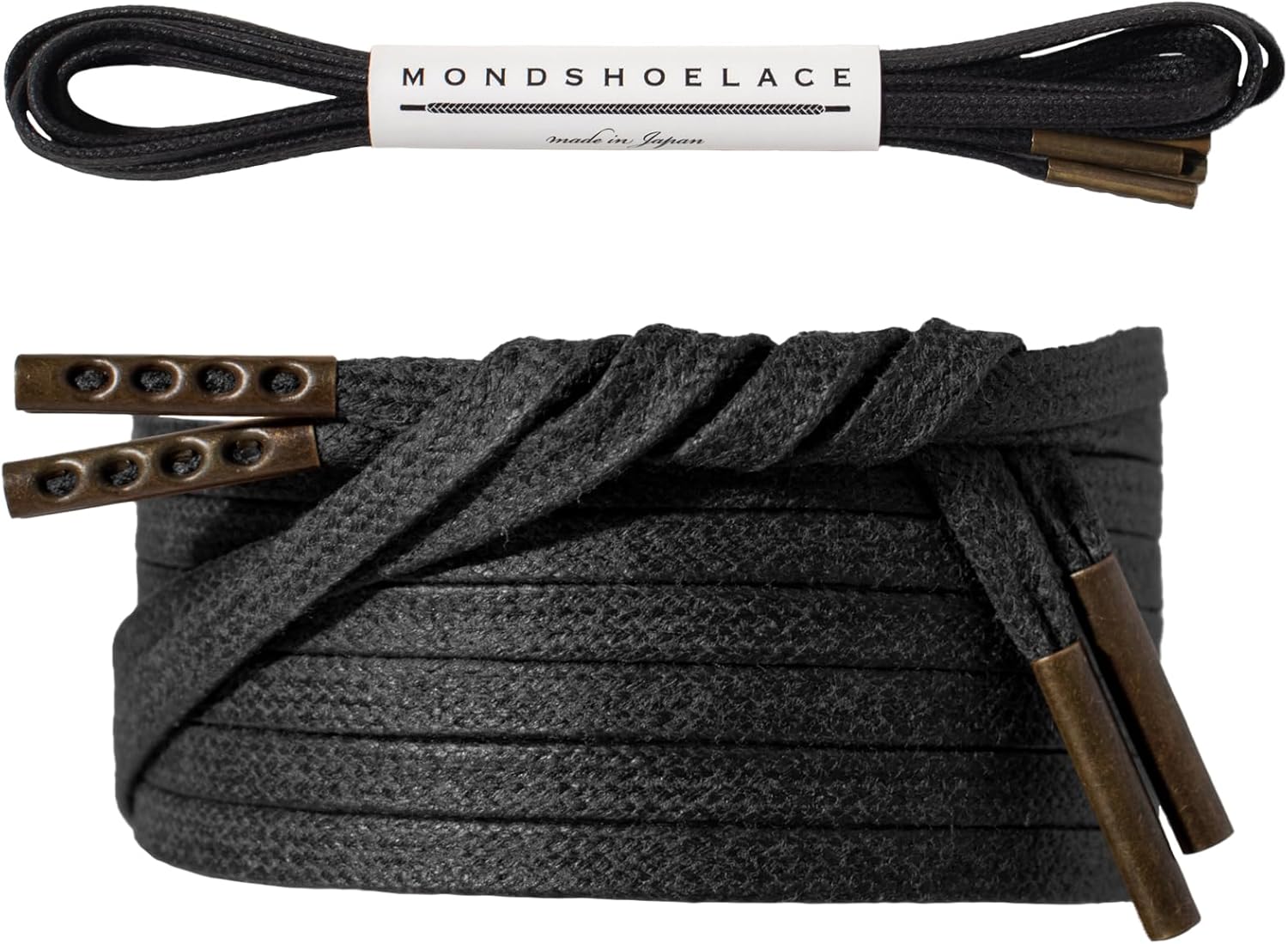 Amazon | [MONDSHOELACE] ほどけにくい蝋引き靴紐 平紐3.5mm