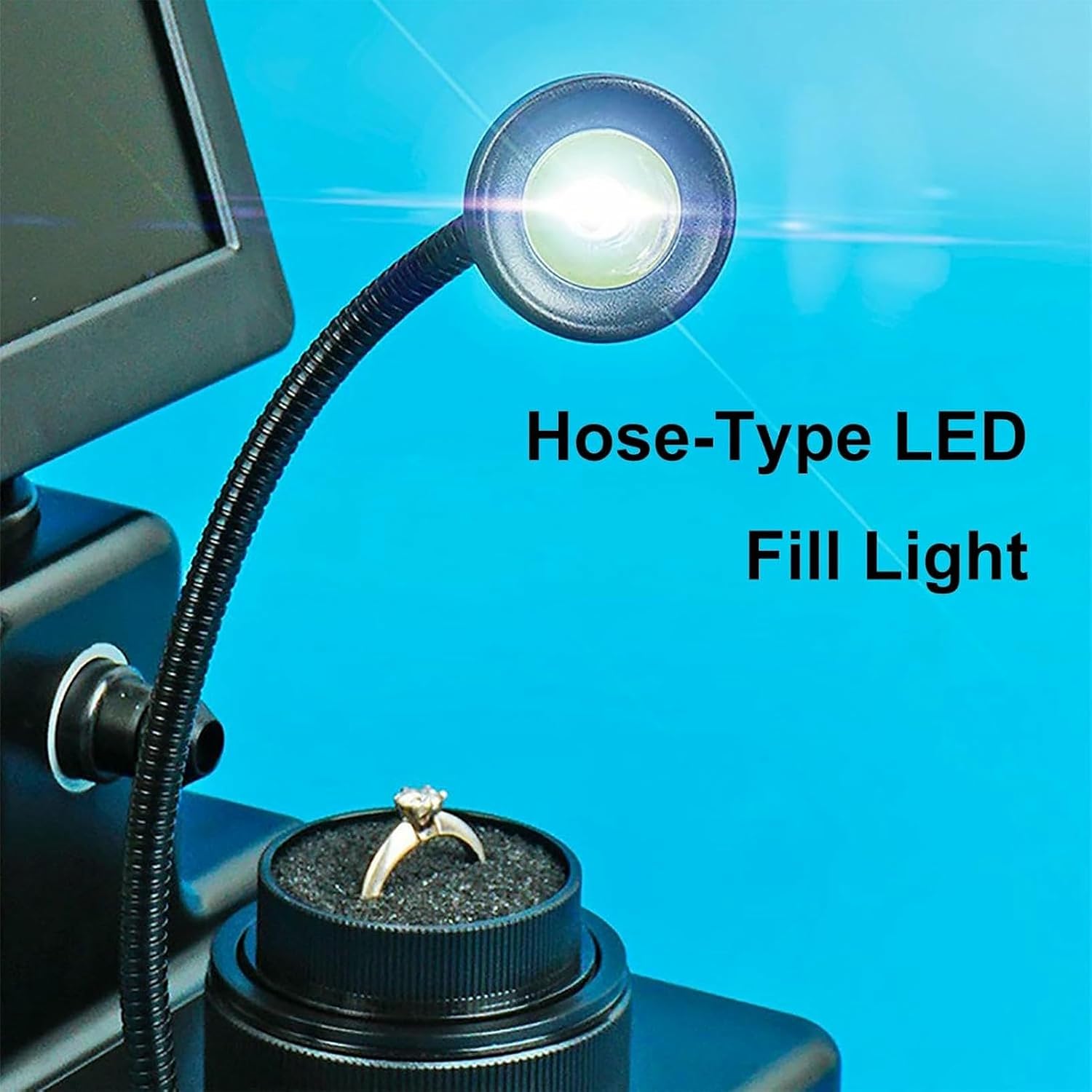 Diamond Girdle Microscope, 4.3-Inch Microscopes with 2 Observation Decks, for Professional Testing and Diamond Processing