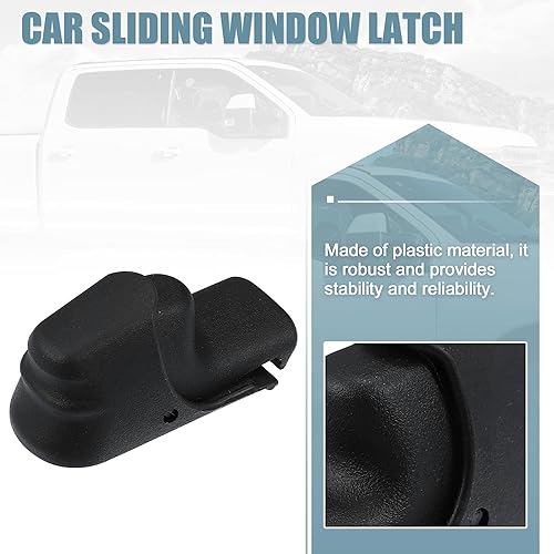 Miniatura 6 de X AUTOHAUX Pestillo de bloqueo de ventana deslizante manual trasero para Ford F250 F350 F450 F550 Super Duty 1999-2010 Pestillo de ventana trasera