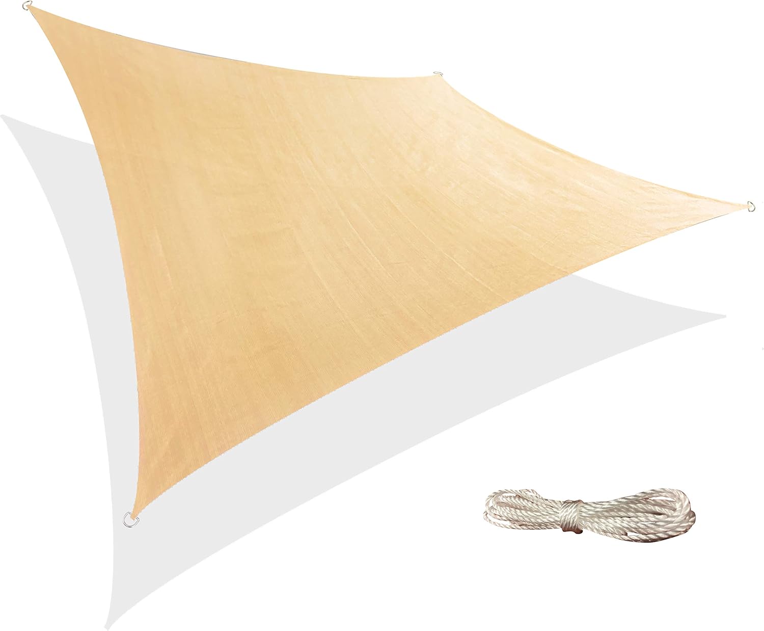 Backyard Expressions Patio · Home · Garden | 12' x 12' Square Sun Shade Sail | UV Blocking Weather Resistant Sun Shade Cloth Canopy | Sand Beige