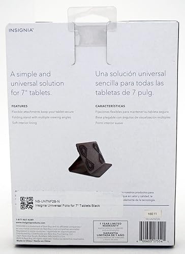 Miniatura 4 de Insignia Funda universal para tablet de 7 pulgadas, color negro