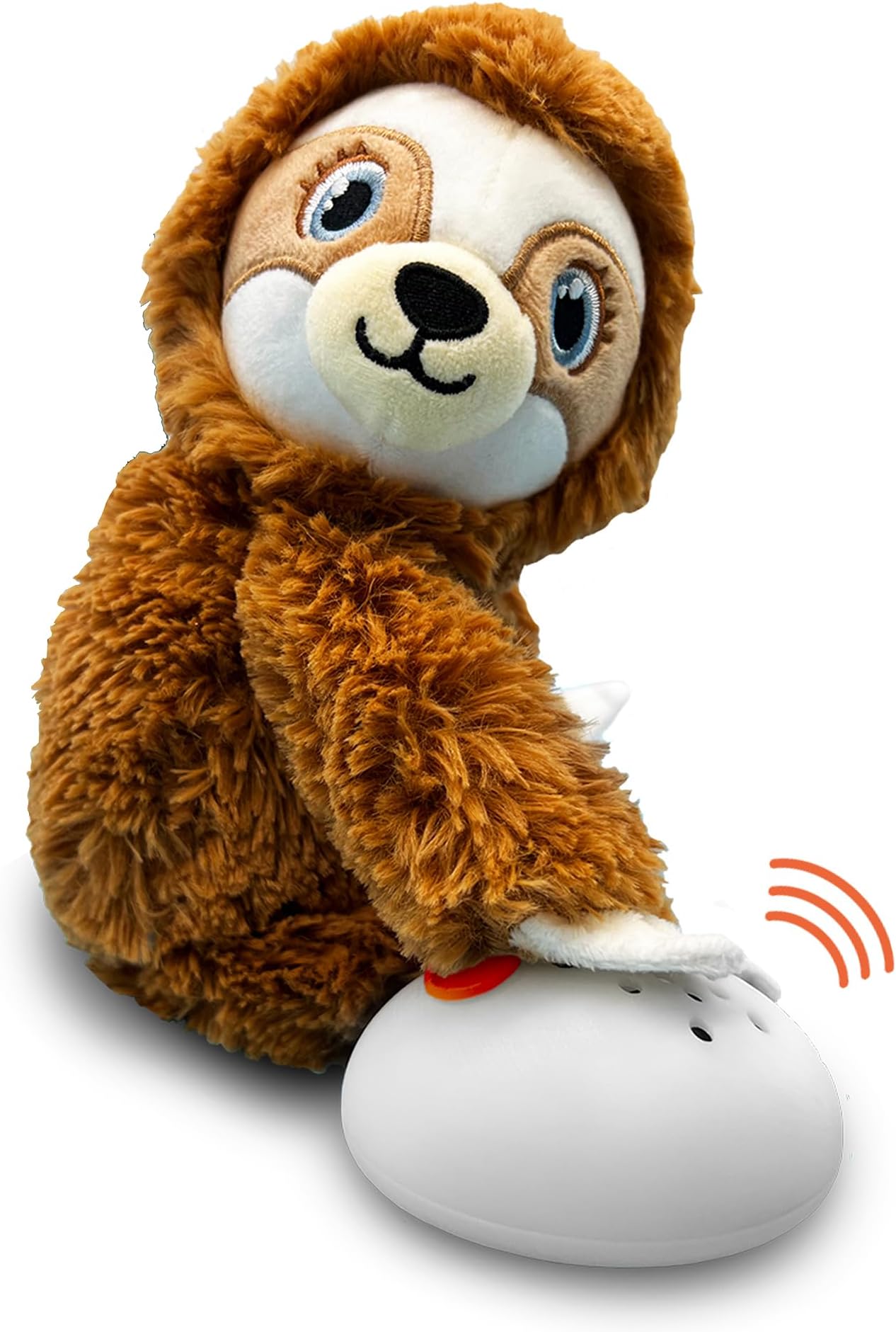 Baby Shusher Sloth Sloth Plush Sloth Shape with Scream Sensor, Soothing Sound Shhh for Babies and Toddlers, Portable and Ideal for Cradle, Stroller and Travel