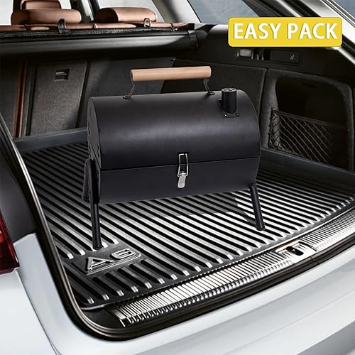 Miniatura 9 de Supernal Parrilla de carbón portátil, parrilla de carbón de mesa, parrilla de barbacoa para cocinar al aire libre, camping, picnic, patio trasero,