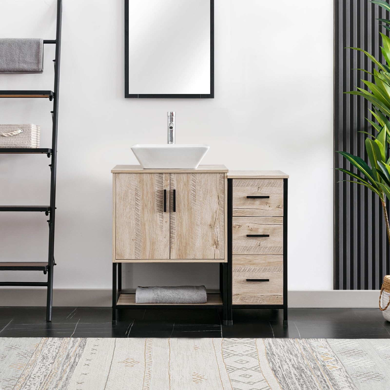 Amazon.com: eclife 36" Bathroom Vanity Cabinet with Undermount Vessel ...