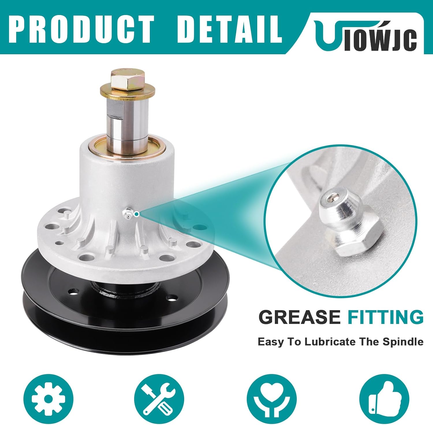 1-634972 Spindle Assembly for 60" Deck Compatible with Exmark Lazer Z Zero-Turn LZ22KC604 LZ22LKA604 LZ23KC604 LZ25KC604 Lawn Mower (3 Pack)