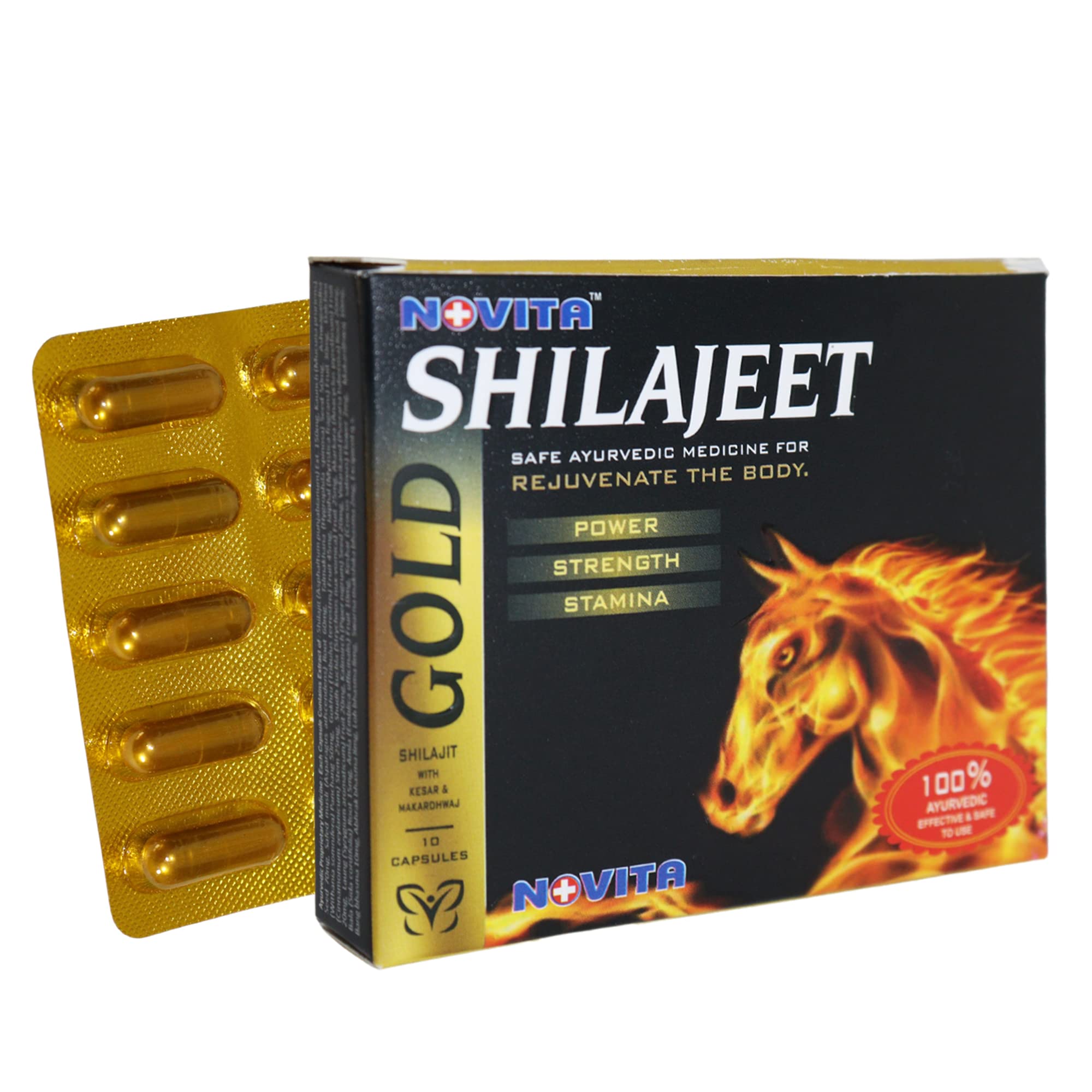 NOVITA Shilajeet Gold : 100 % Ayurvedic Capsules | Pure Shilajeet (B09K3Y2K6H) Amazon Price History, Amazon Price Tracker