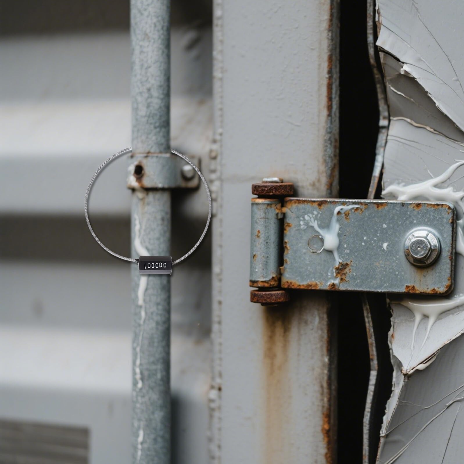 Sigilli di Sicurezza 100 Pezzi Alta Sicurezza Numerati in Filo di Acciaio Galvanizzato Nero e Identificazione Migliorata per Camion e Rimorchi per Trasporto Terrestre