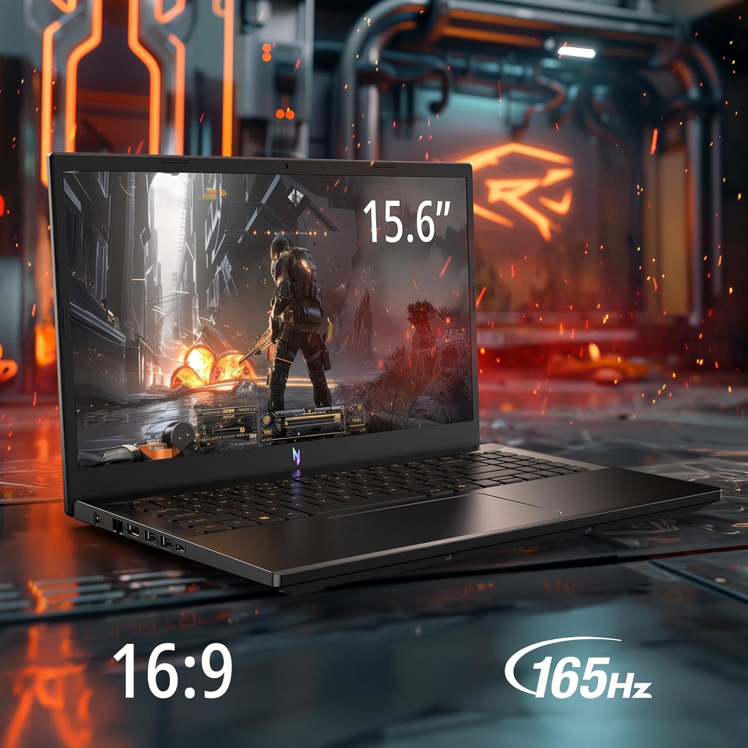 Acer Nitro V 15 I PC Portable Gaming 15.6" FHD 165Hz I Intel Core i7-13620H 13è gén. I NVIDIA GeForce RTX 5050 I 16Go RAM I 512Go SSD I Windows 11 Home I Noir I Clavier FR AZERTY I ANV15-52-76H1