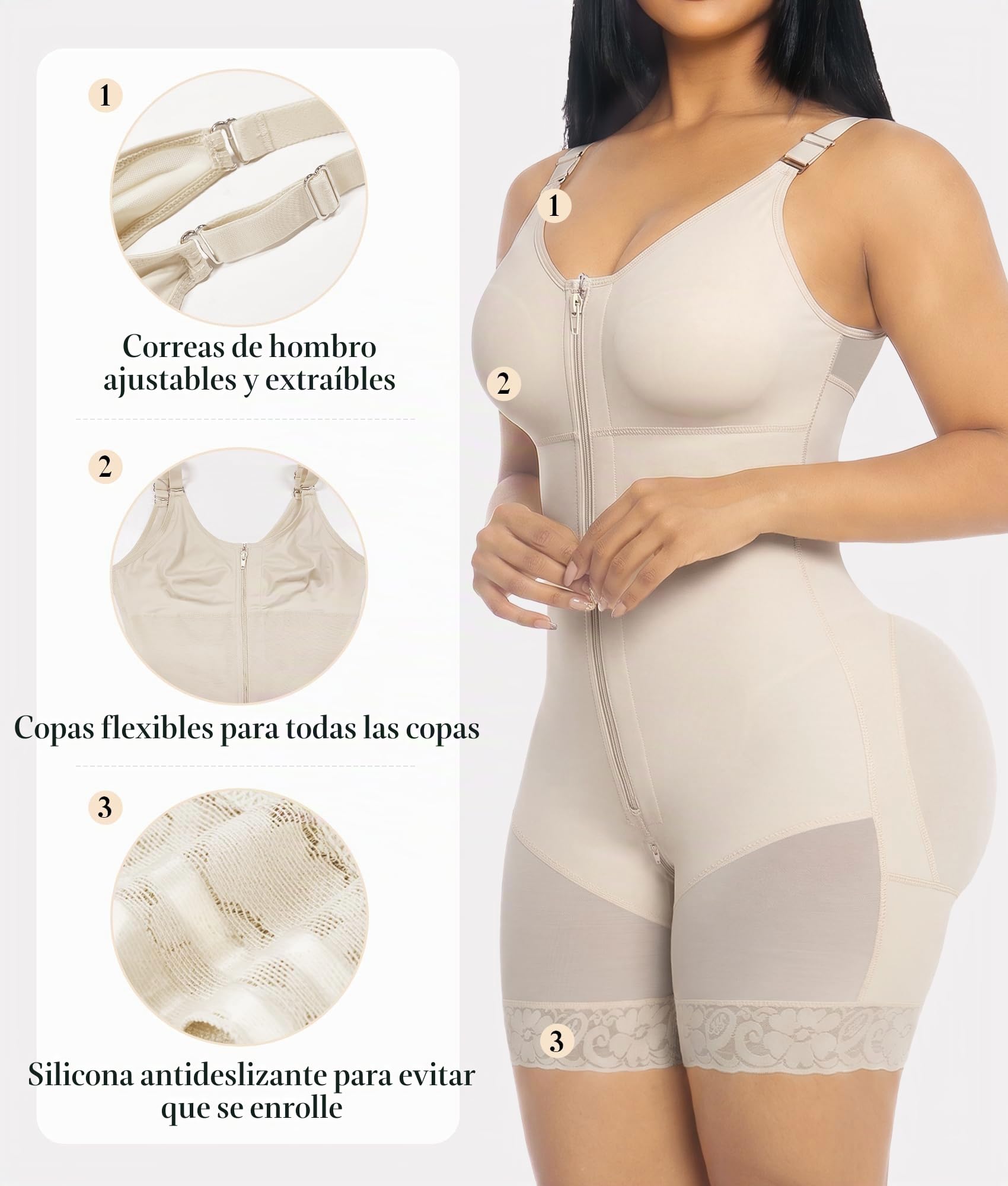 YIANNA Faja Colombiana Reductora Mujer Body Reductor Abdomen Postparto Moldeador Fajas Reductoras Shapewear Postquirurgica