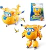 Super Wings - 5 Transforming Donnie Airplane Toys Vehicle Action Figure Plane to Robot,Suitable 3 4 5 year old Kids Fun Flying Toy Plane for Preschool Play and Birthday Gifts,Yellow