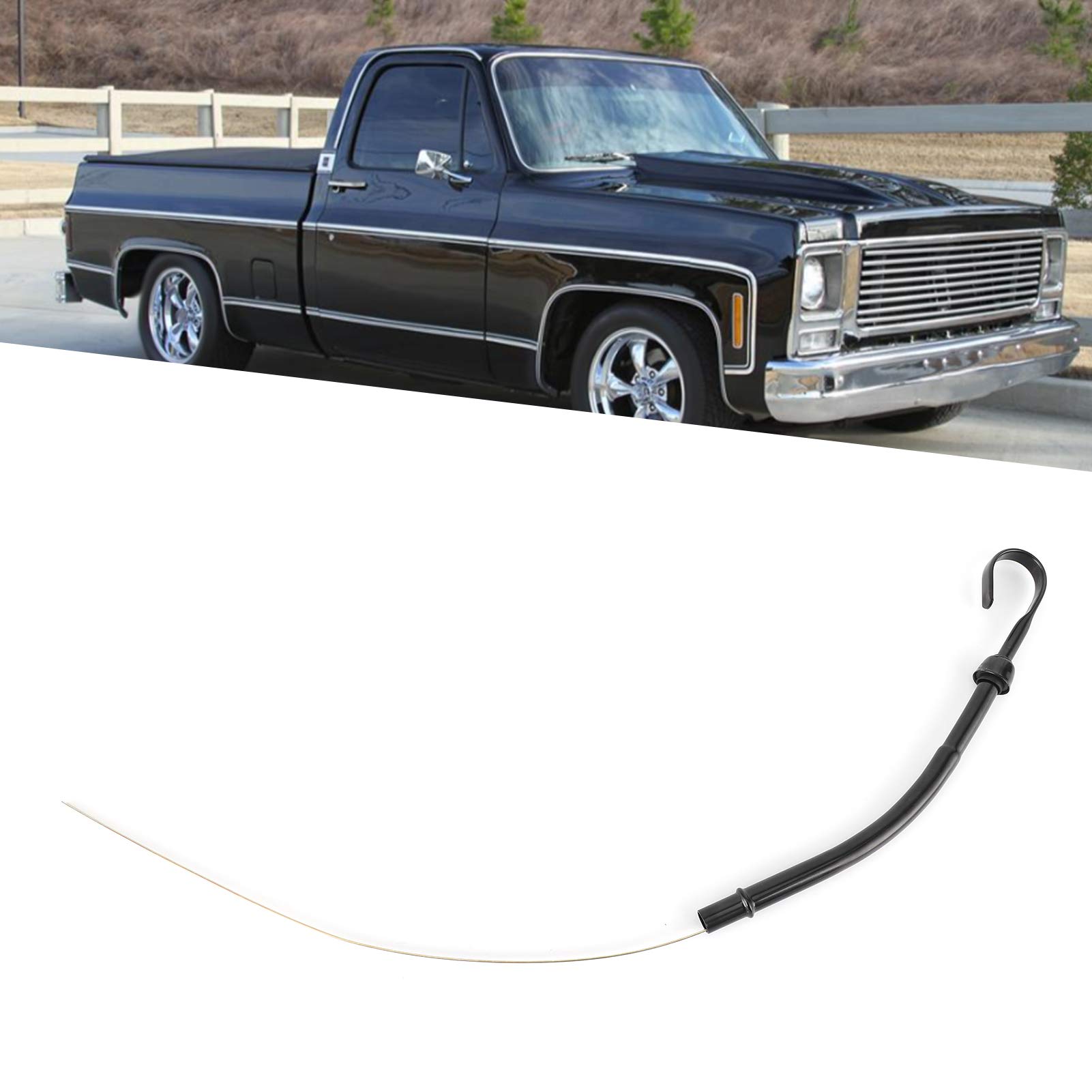 Photo 1 of Camrusic Oil Dipstick Tube kit Stainless Steel Replacement Driver Side Compatible with Chevy SBC 283 327 350 400 Engine 1955?1979(Black)