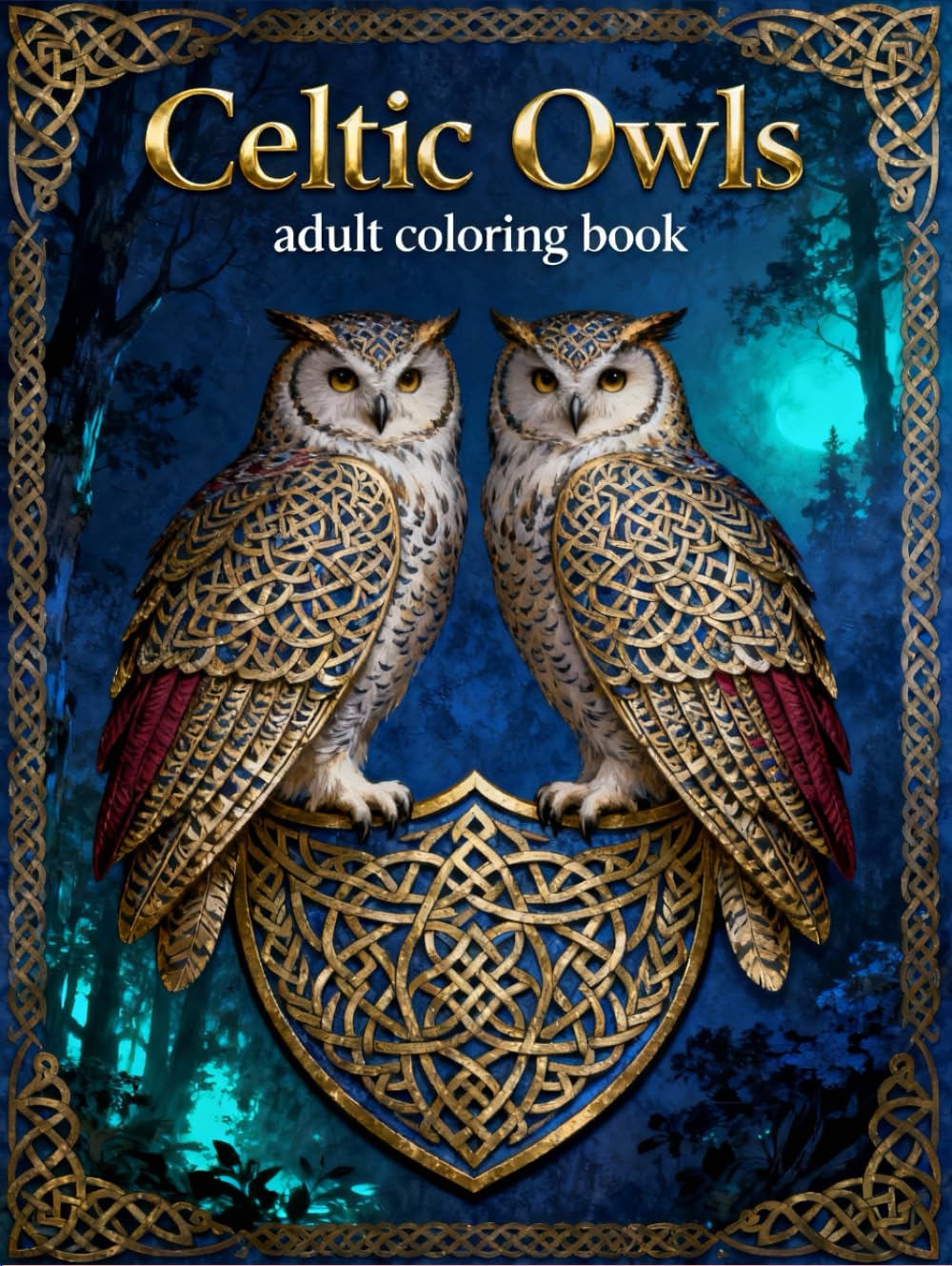 Celtic Owls – Adult Coloring Book: Intricate Celtic Owl Designs for Relaxation, Stress Relief, and Creative Mindfulness (Celtic Art Coloring Book Series)