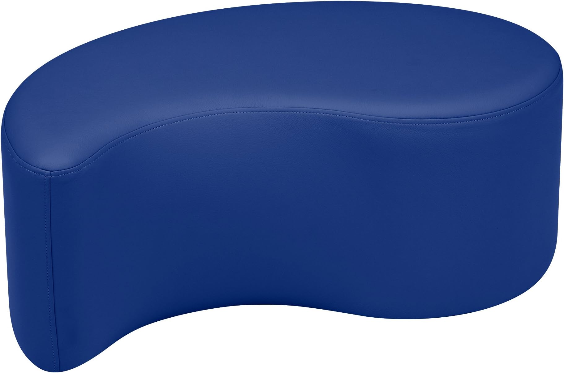 Sprogs Vinyl Soft Seating Teardrop Stool/Bench, 12" H, Blue, SPG-1007Bl-A