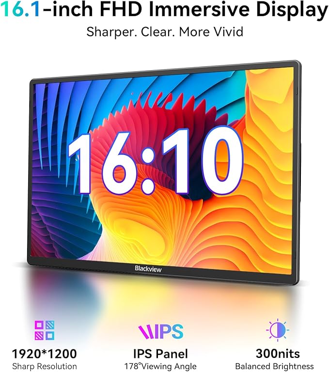 Monitor Extensor 16.1 FHD IPS miniatura 6