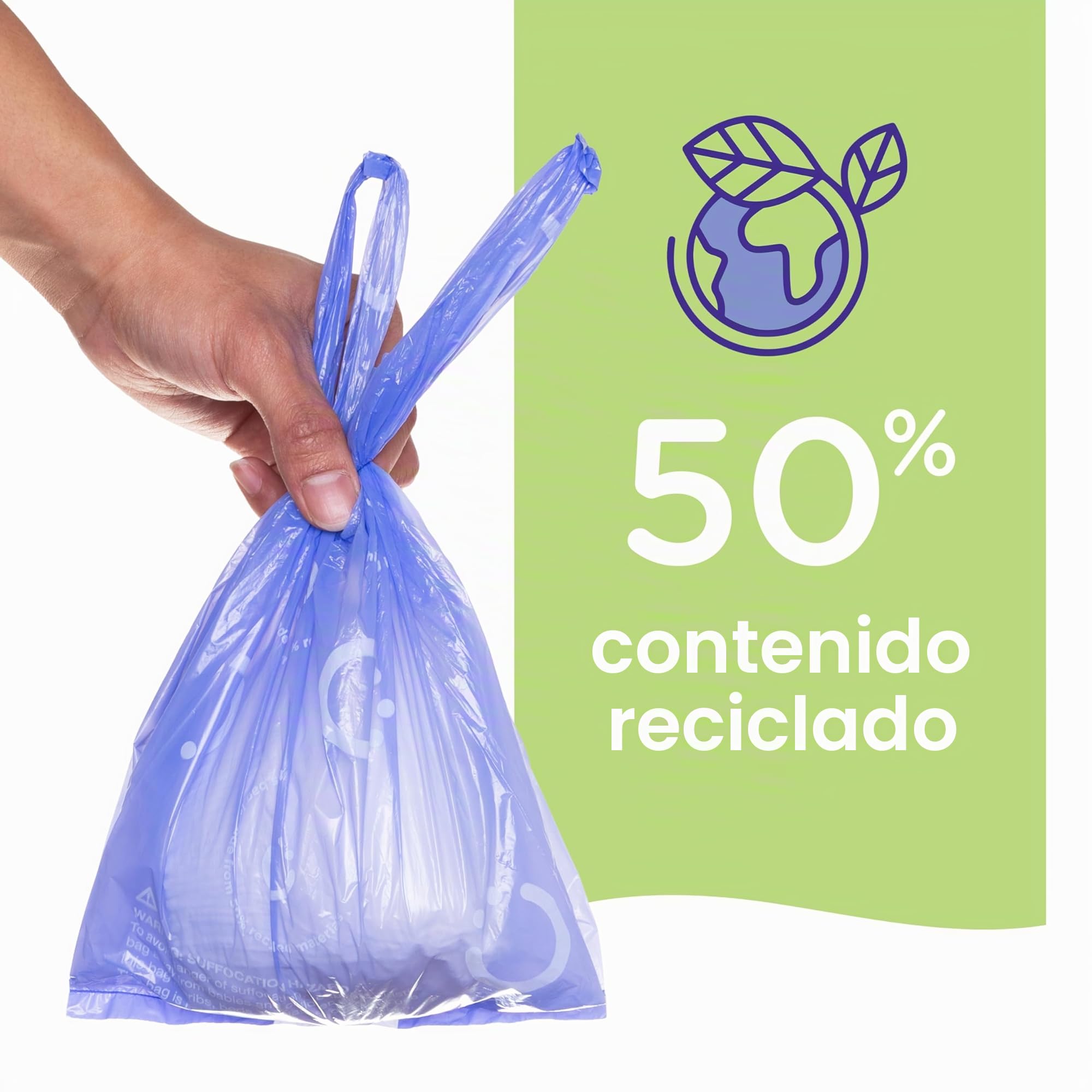 Ubbi Sacos desechables para pañales, aroma a lavanda, pestañas fáciles de atar, bolsas de basura para pañales de bebé o bolsas de basura para mascotas, 200 unidades