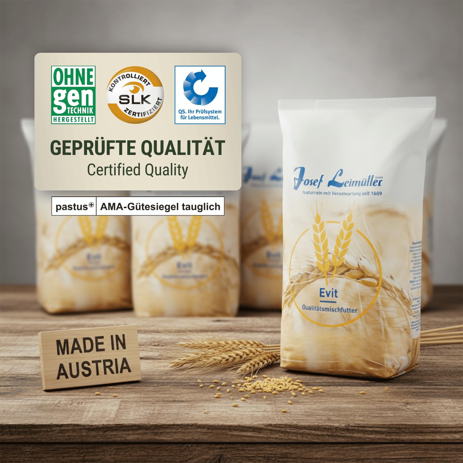 Leimüller Mangime Pulcini BIO 25kg - 1-6 settimane - Crescita sana, Ingredienti naturali, no OGM - Ideale per allevamento pollame