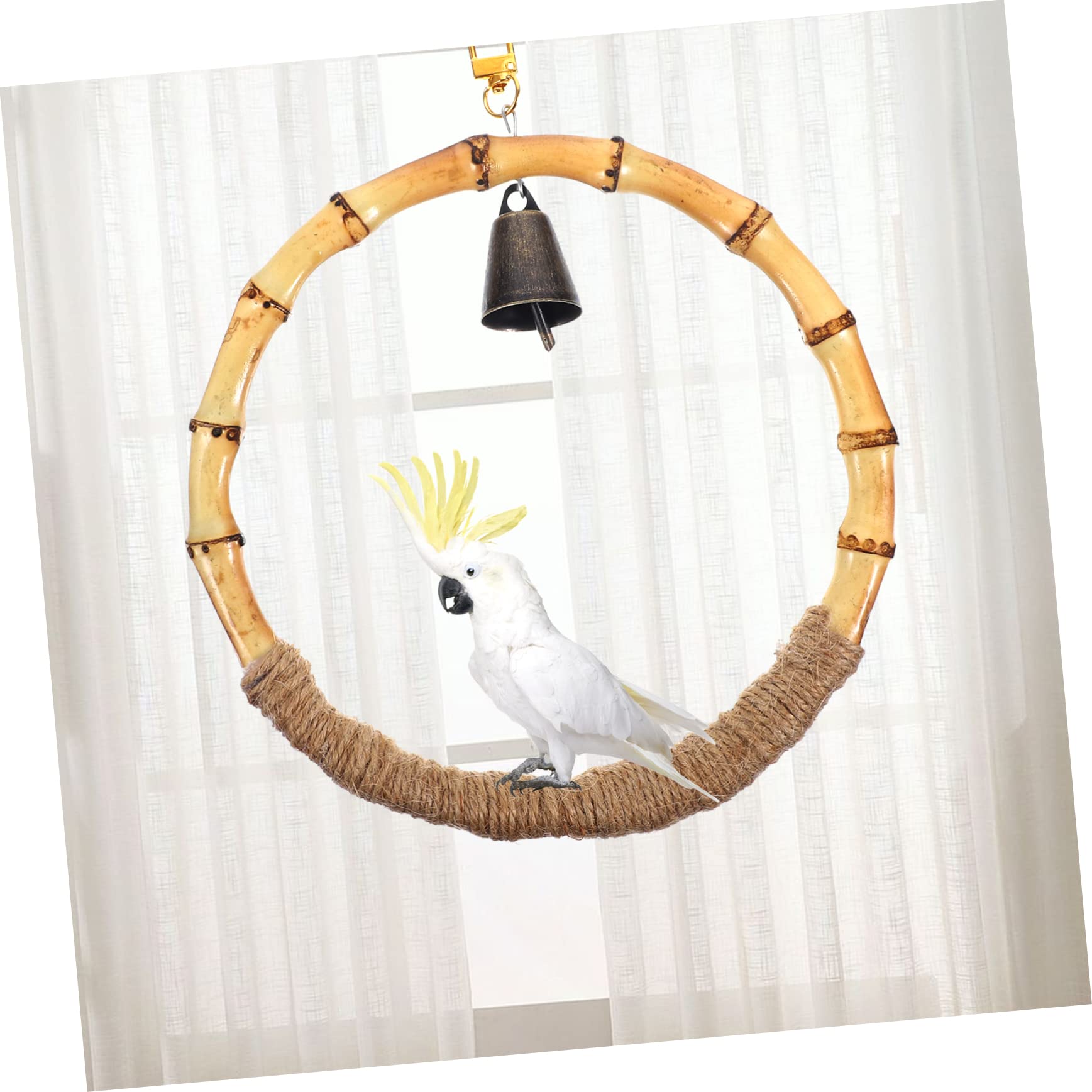 BESPORTBLE 5pezzi Bird Swing Toy Per Uccelli Altalena Per Pappagalli e Parrocchetti Giocattolo Appeso Per Voliera Accessorio Per Benessere Degli Uccelli Design e Resistente Per Divertimento e