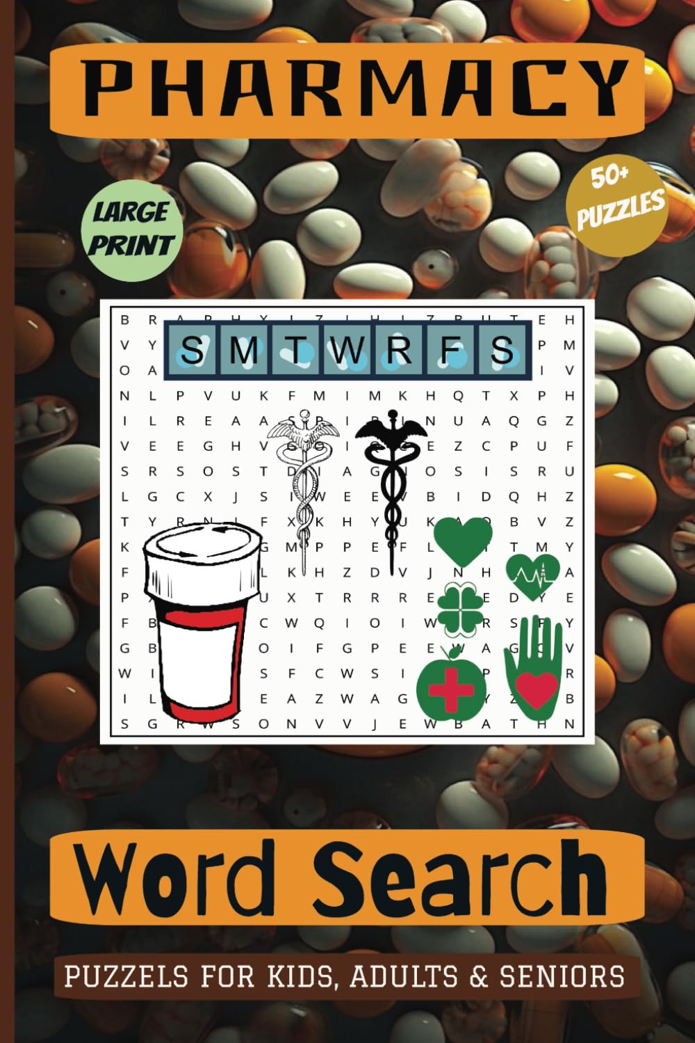 Pharmacy Word Search Puzzle Book: Word searches with Easy to Read Print about Fever Ointment, Fever Treatment, Pharmacy Records and more | 6x9 inches,