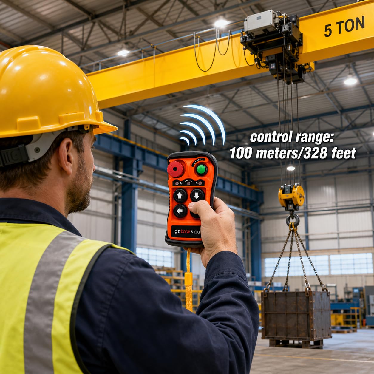 Q400 Télécommande sans Fil 12-24V 4 Canaux pour Treuil Grue Benne