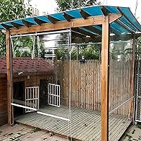 Vista 6 de Persianas enrollables para exteriores, cortinas enrollables transparentes para ventana de balcón, persiana enrollable de plástico de vinilo