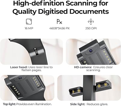 CZUR ET16 Plus Book Scanner A3/A4 Scanner Professional OCR Document Scanner