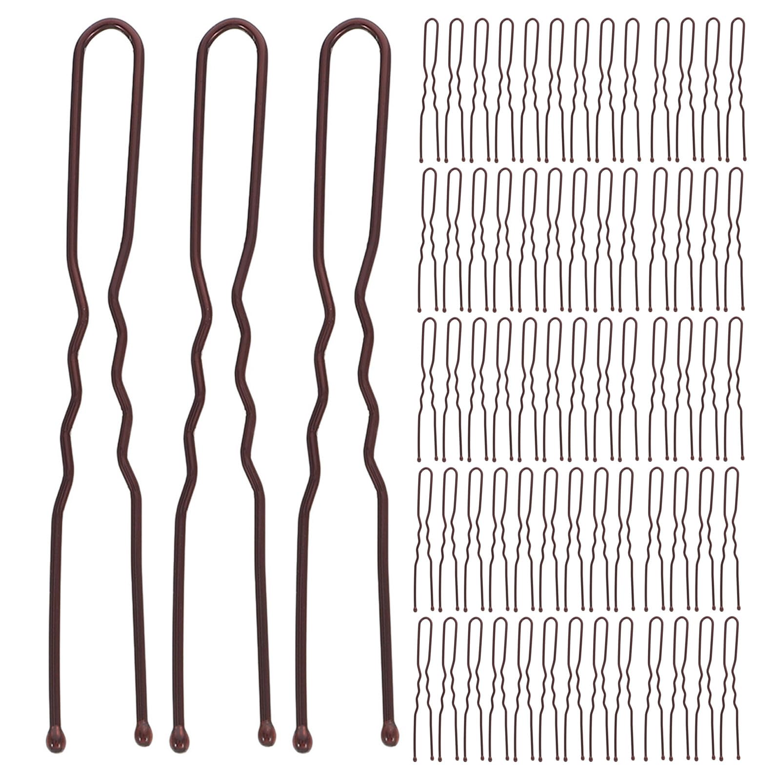 600 pezzi Forcine Capelli Metalliche Forma di U con Scatola Portaoggetti Pin Ondulati Resistenti per Acconciature Chignon Accessori Femminili per Styling Comodo e Duraturo