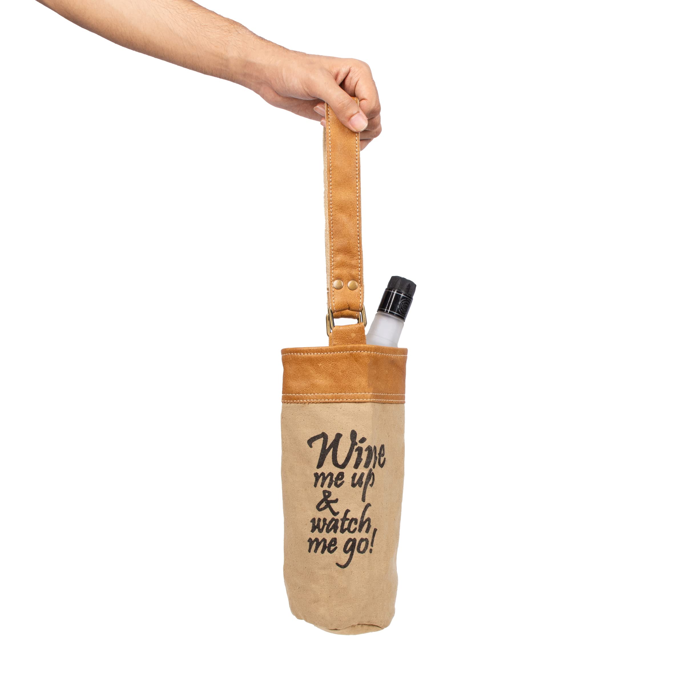 Gall&Zick Flaschenhalter, Flaschentasche, Weinflaschentasche Set/2