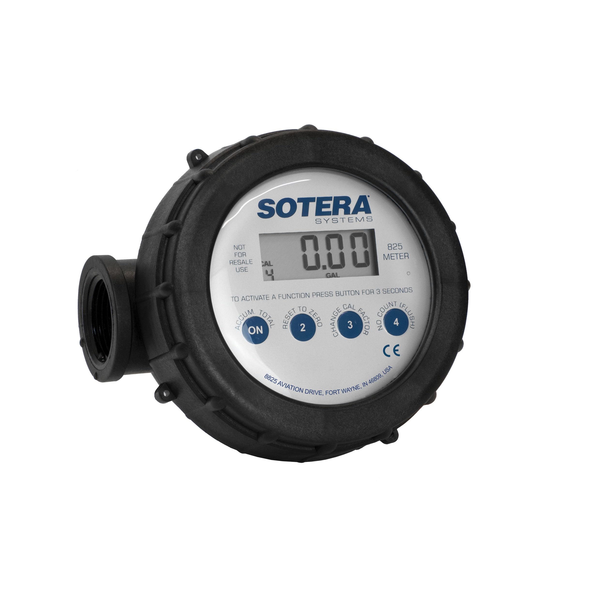 Fill-Rite 820 1" 2-20 GPM(8-76 LPM) Digital Nutating Disc Fuel Transfer Meter for Use with Water, Diesel, and Mild Chemicals
