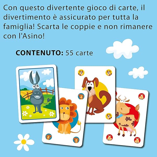 Liscianigiochi Ludoteca Le Carte Dei Bambini Asino Gioco Di Società, Multicolore, 85743 - 3