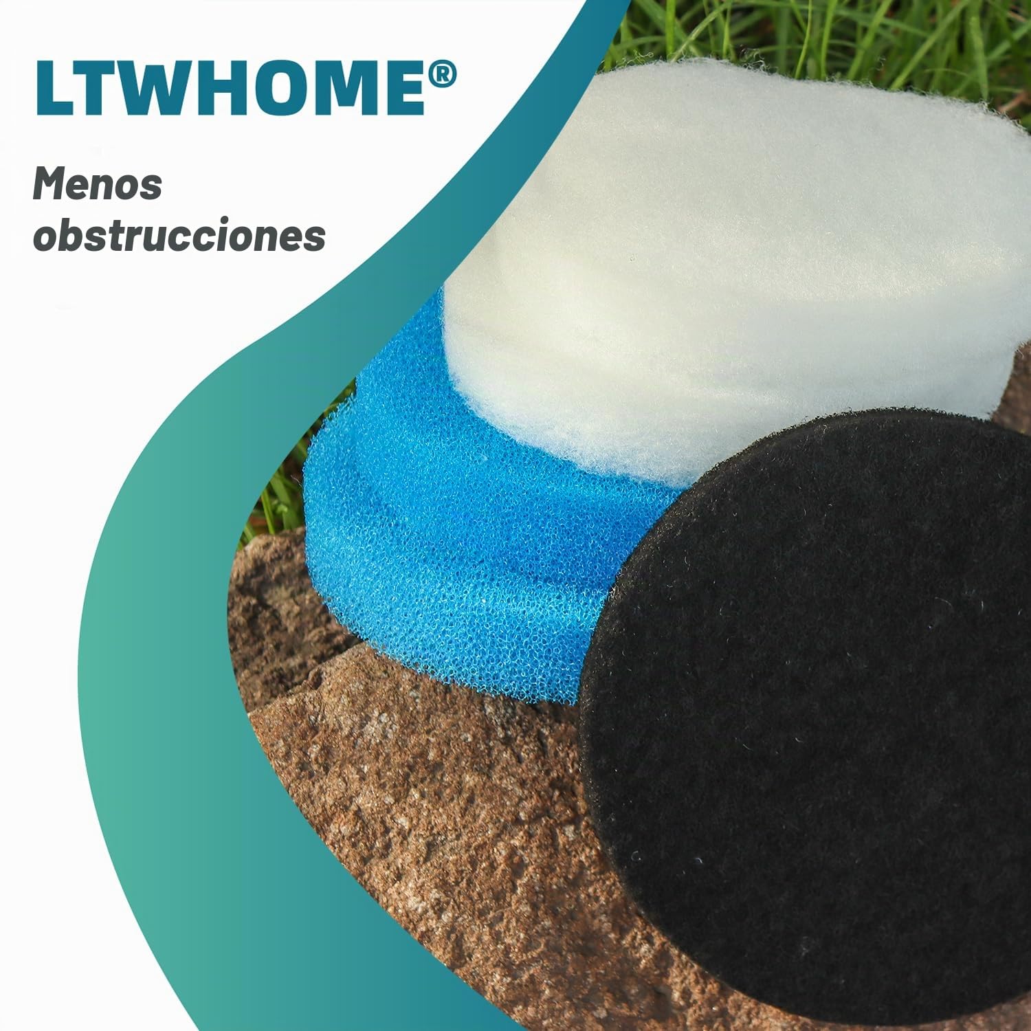 Filtros de carbón, filtros gruesos y almohadillas de filtro fino serie compatibles con Eheim Classic 2217/600 2616175 (paquete de 24)
