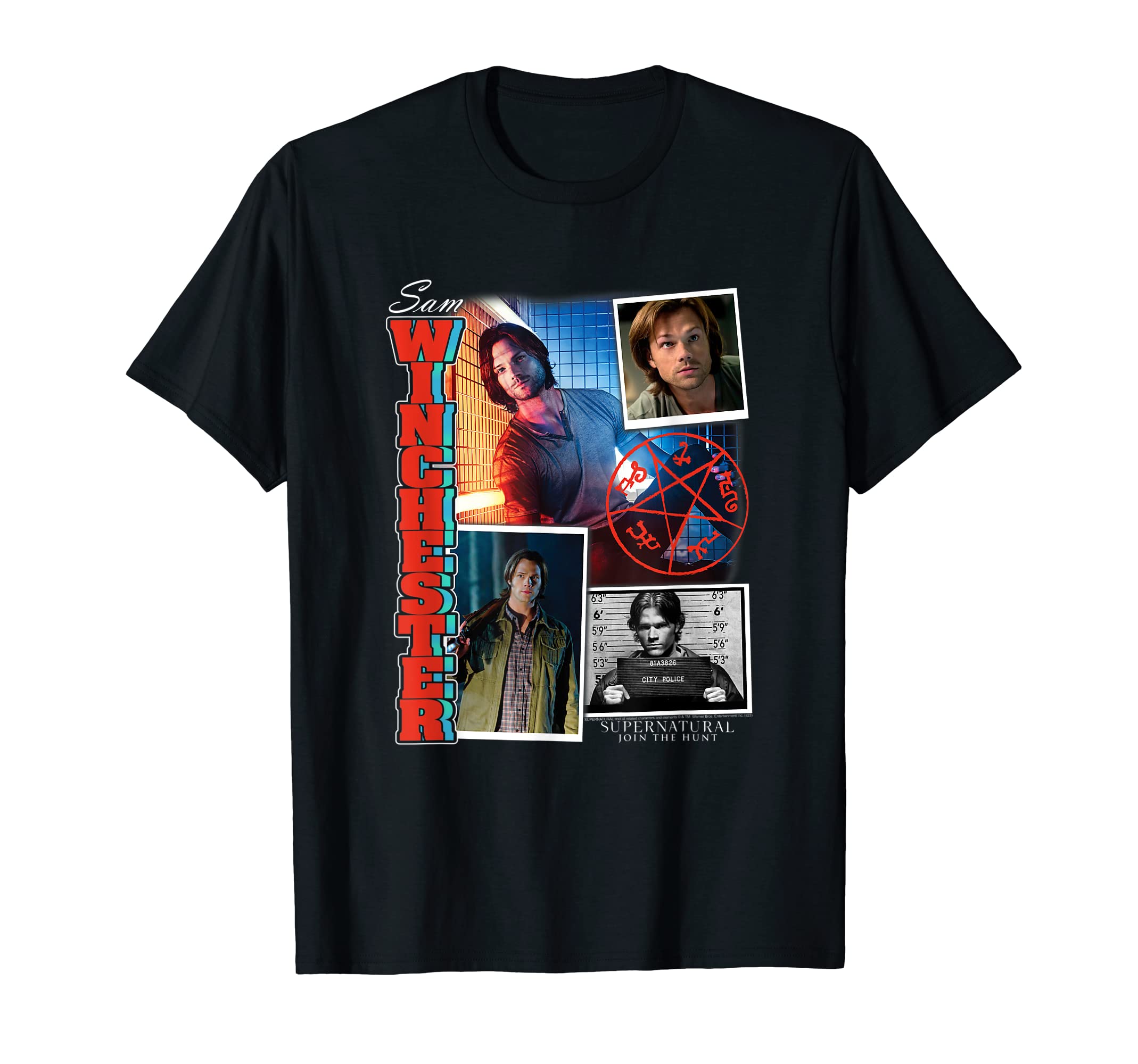 SupernaturalSam Winchester Collage T-ShirtOEKO-TEX STANDARD 100