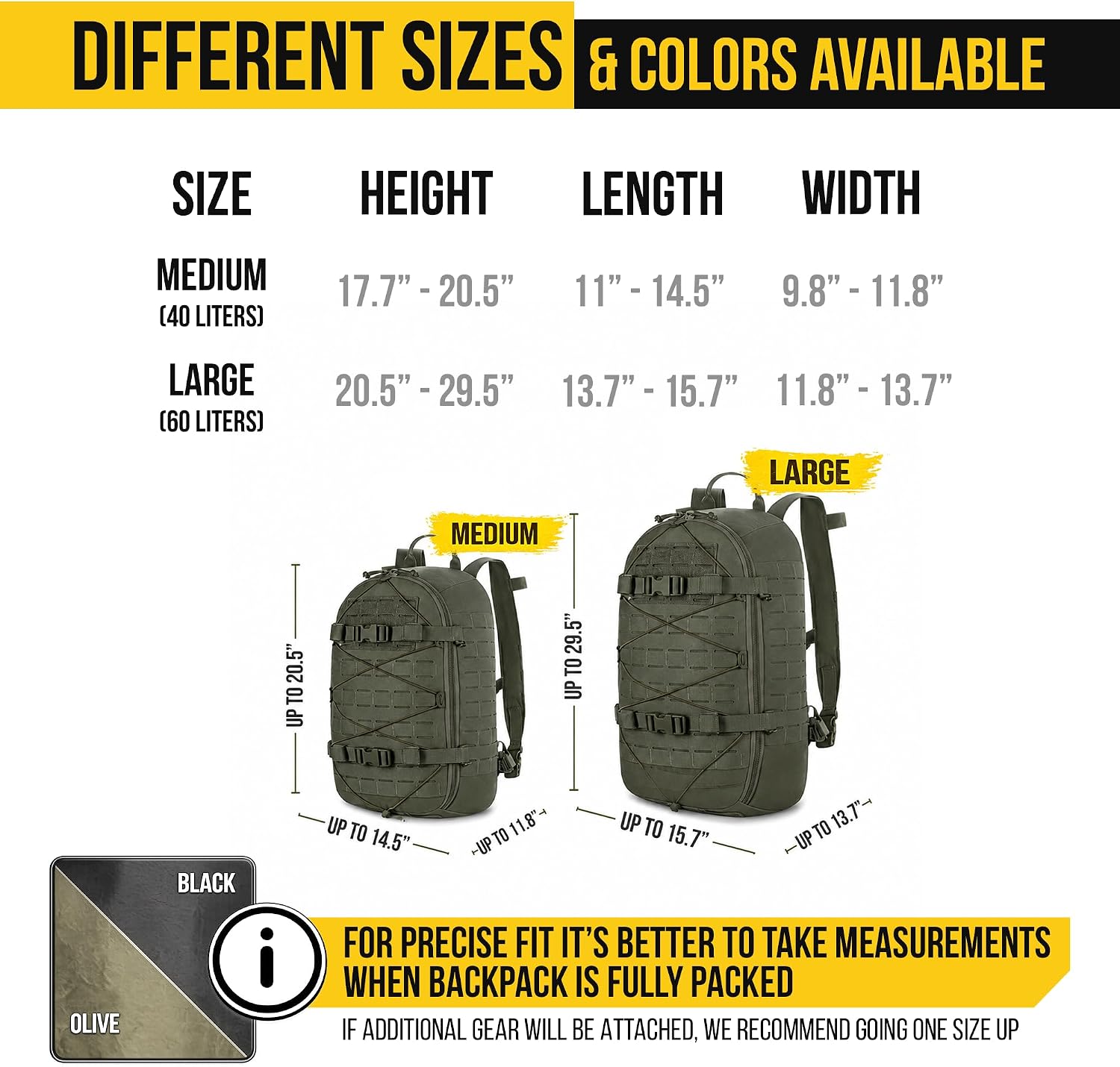 M-Tac Backpack Rain Cover Waterproof - Bag Rain Cover - for Hiking Travel Camping Military