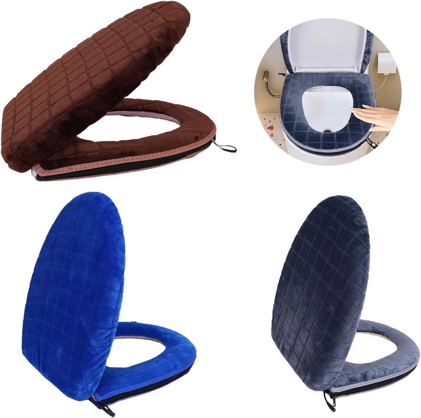 USB Electric Toilet Seat Cover With 5 Adjustable Temperature Levels Fast Heating Pad For Winter Bathroom Heated Cover