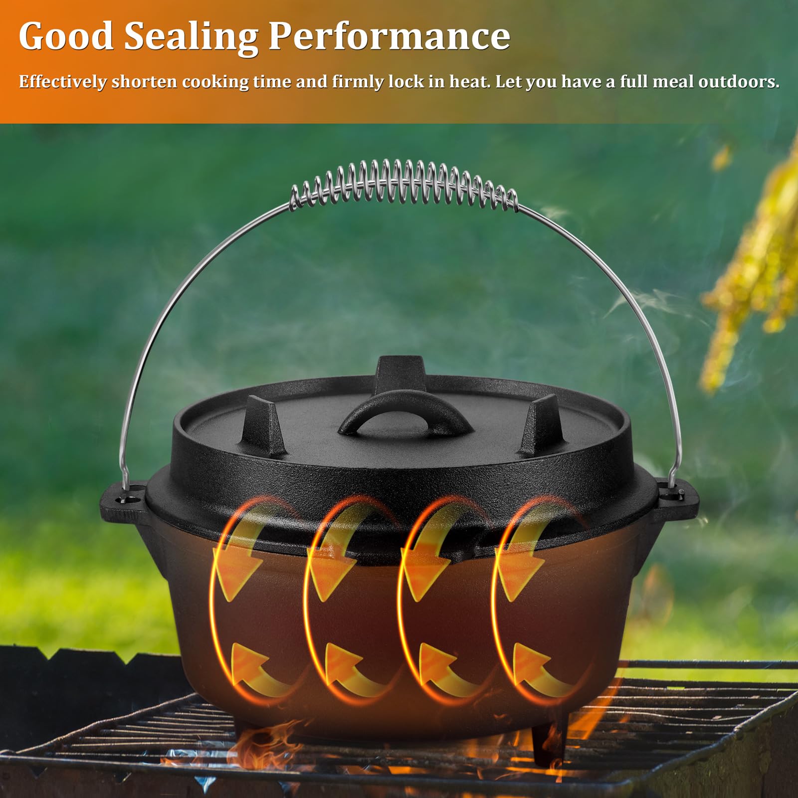 Leonyo 5qt Dutch Oven Camping In Camping Dutch Desertcart