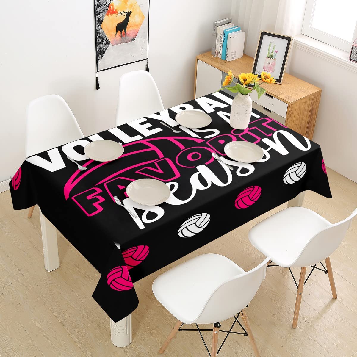 Nappe lavable volleyball féminin réutilisable et imperméable 137x183