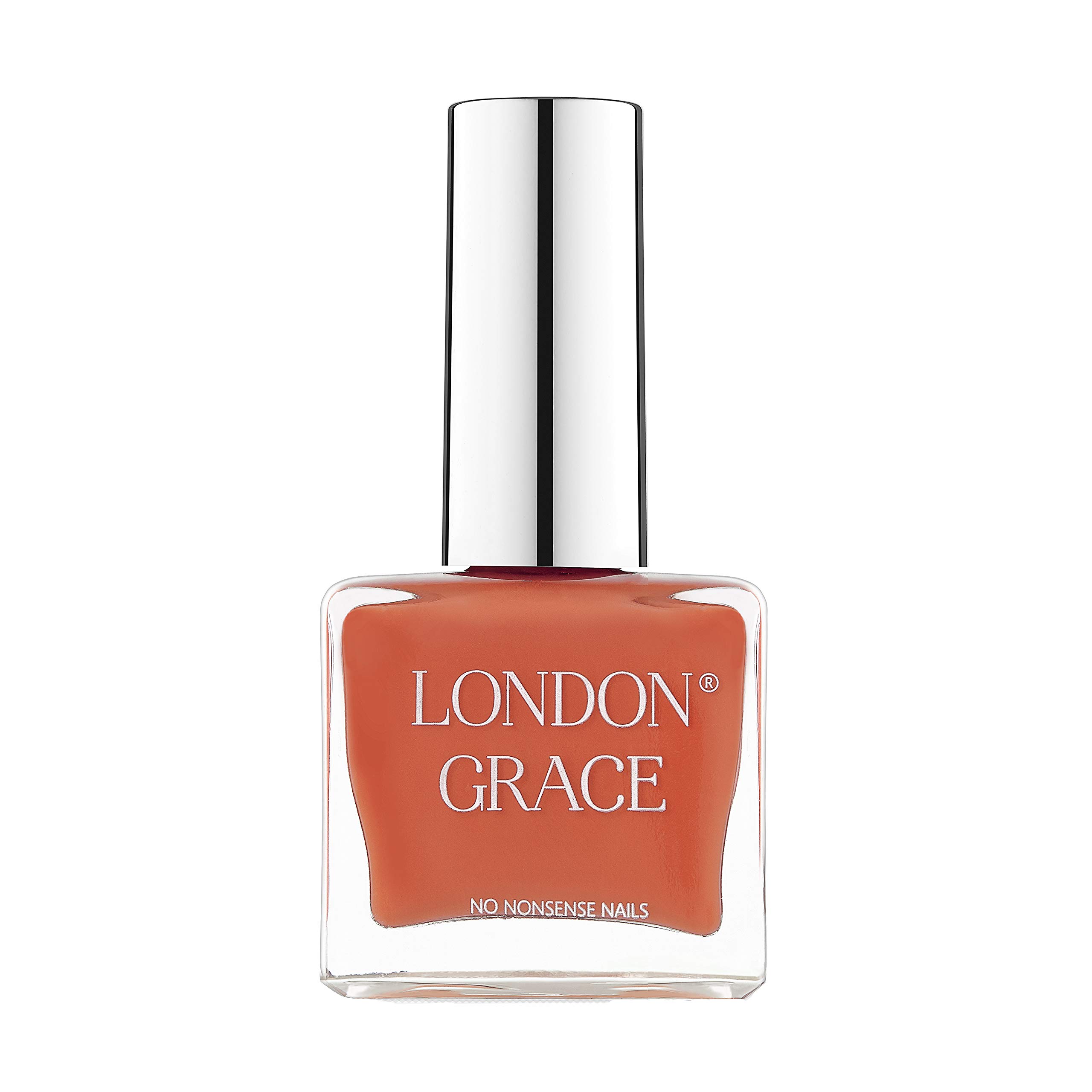 London GraceNail Polish | Millie 12ml | Burnt Orange Long Lasting Vegan Eco-conscious Varnish | Quick Dry, Chip-Resistant, & No Nasties Formula