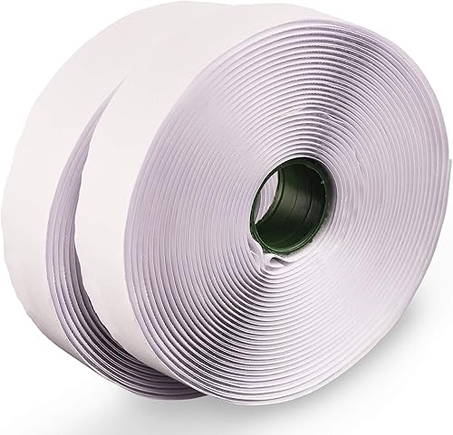 LLPT Cinta de gancho y bucle de color blanco 1 pulgada x 23 pies cada rollo cinta adhesiva de montaje para interiores y exteriores HTW130 disponible en Yaxa Colombia