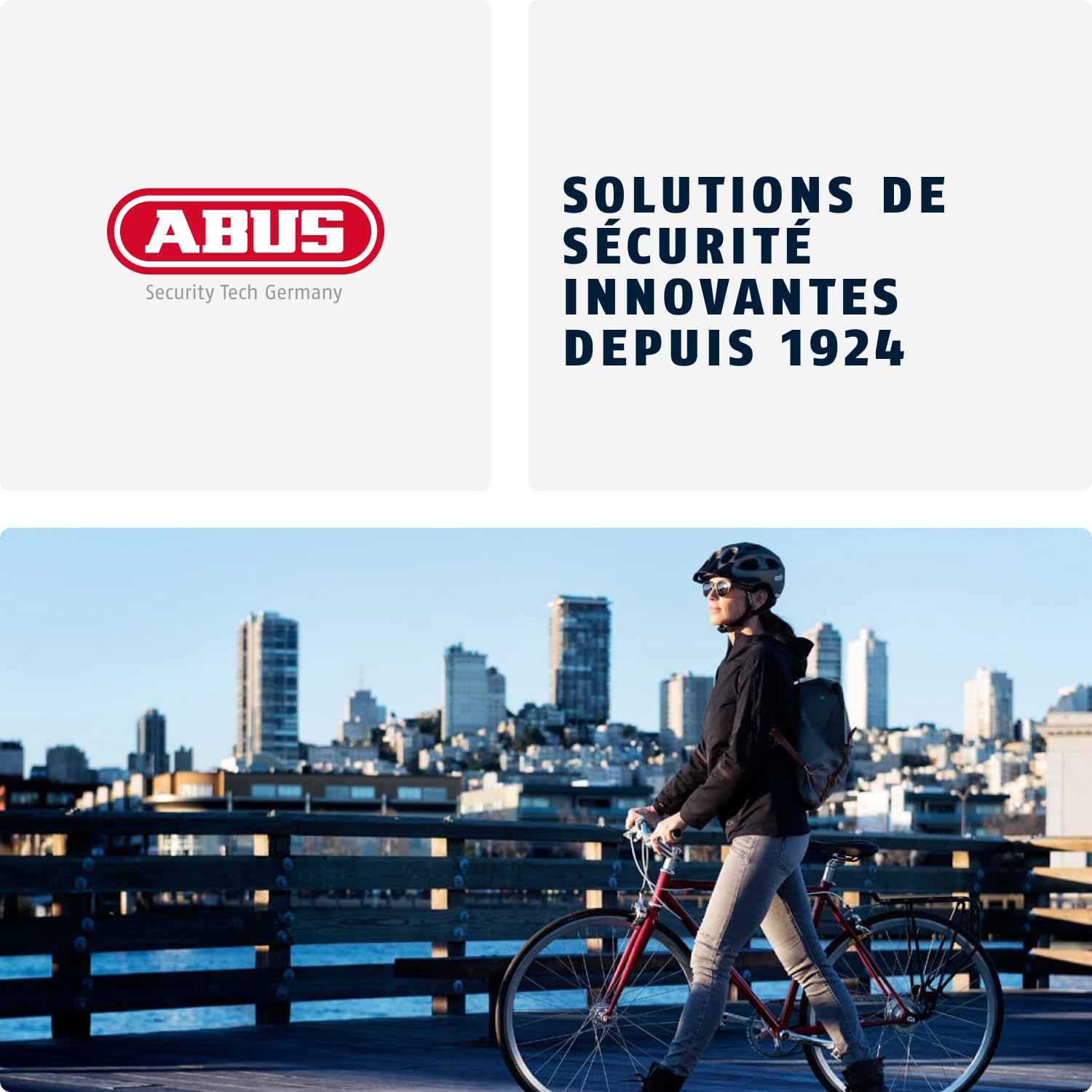 ABUS Ancrage mural et au sol Granit WBA 75 - Ancrage de fixation pour vélo, moto ou scooter - Antivol pour garages, caves, murs de maison - Niveau de sécurité 15, Noir, One Size