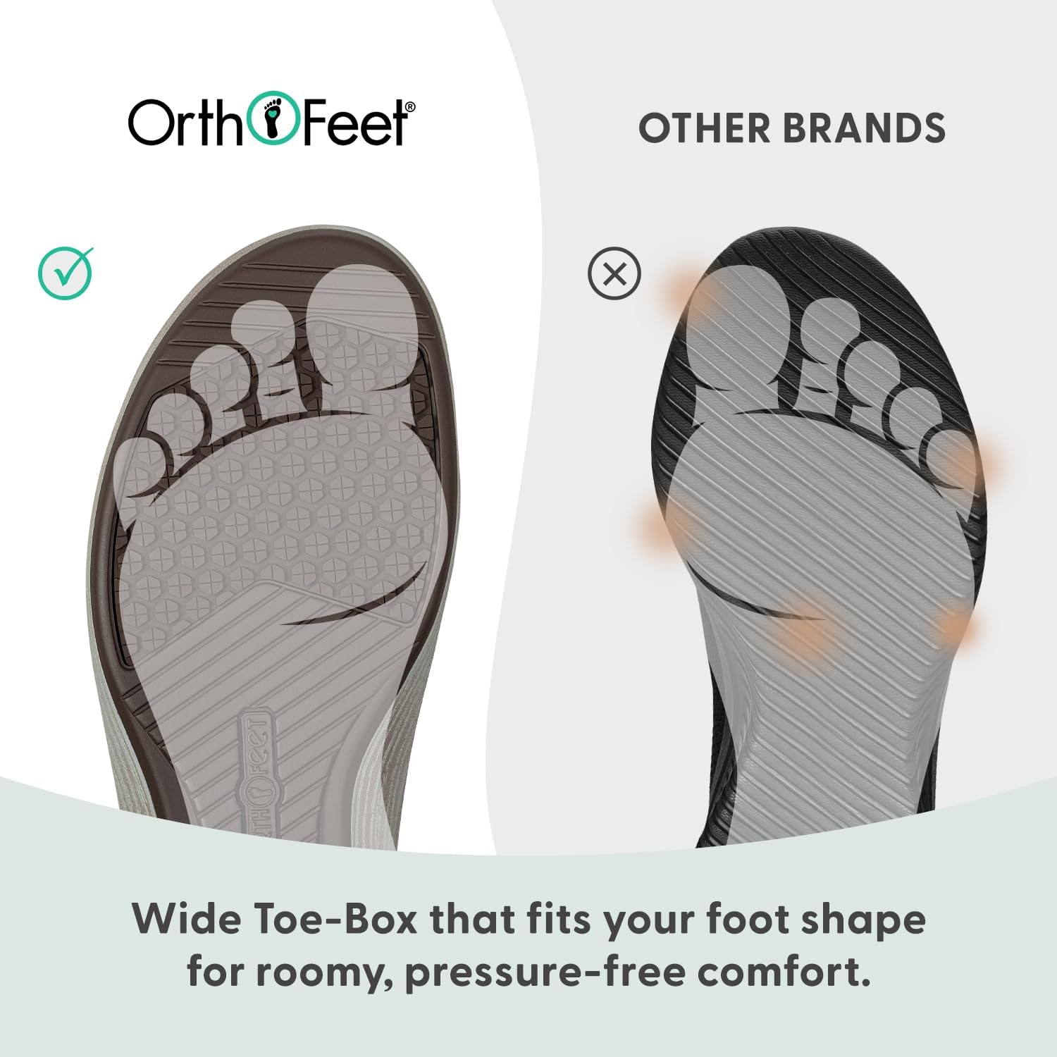 Orthofeet Women's Orthopedic Leather Hazel Sandals - Image 6