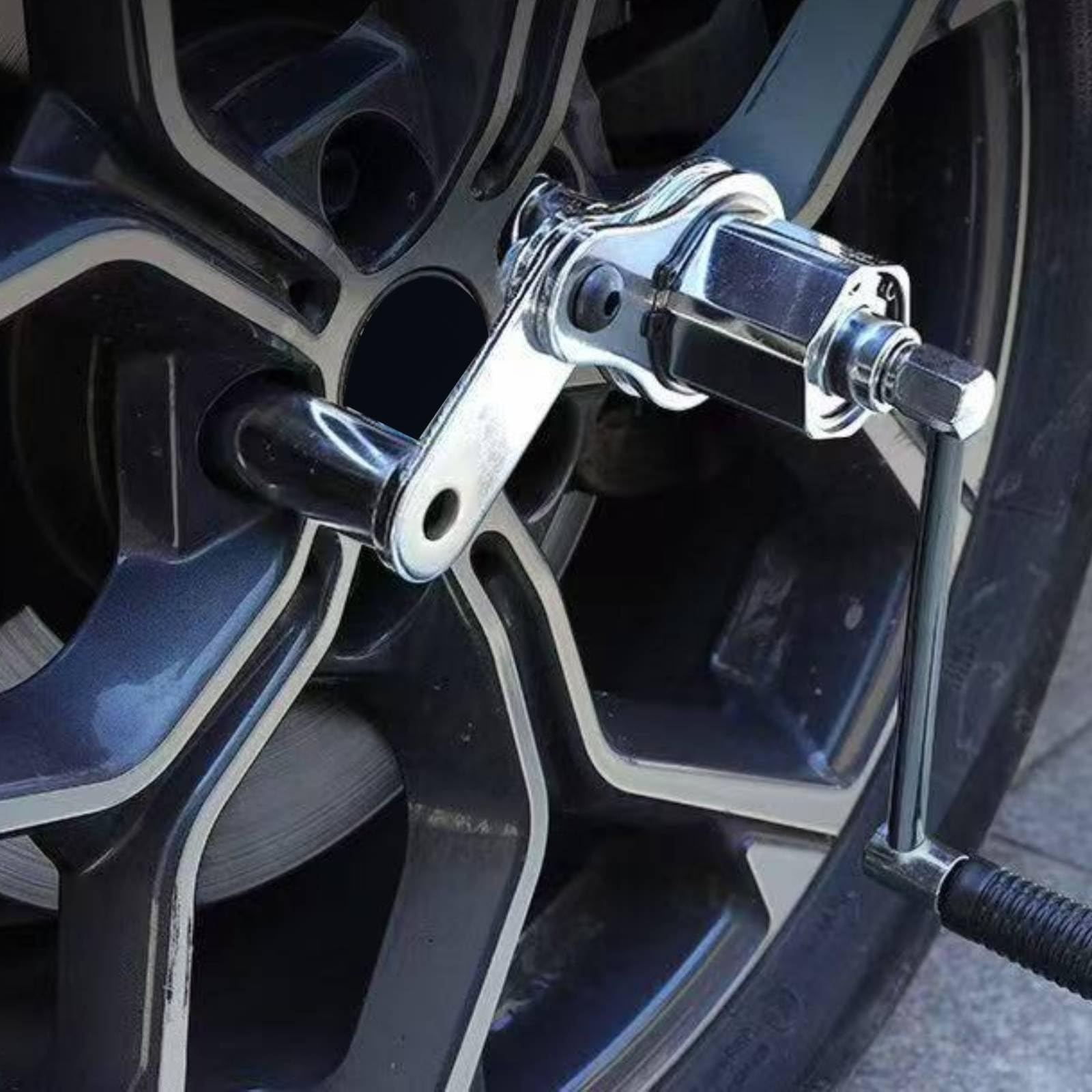 Radmutternschlüssel Auto Reifen Schraubenschlüssel Montageschlüssel aus Chrom‑vanadium mit Hohem Drehmoment Und Komfortablem Griff Hartkoffer zur